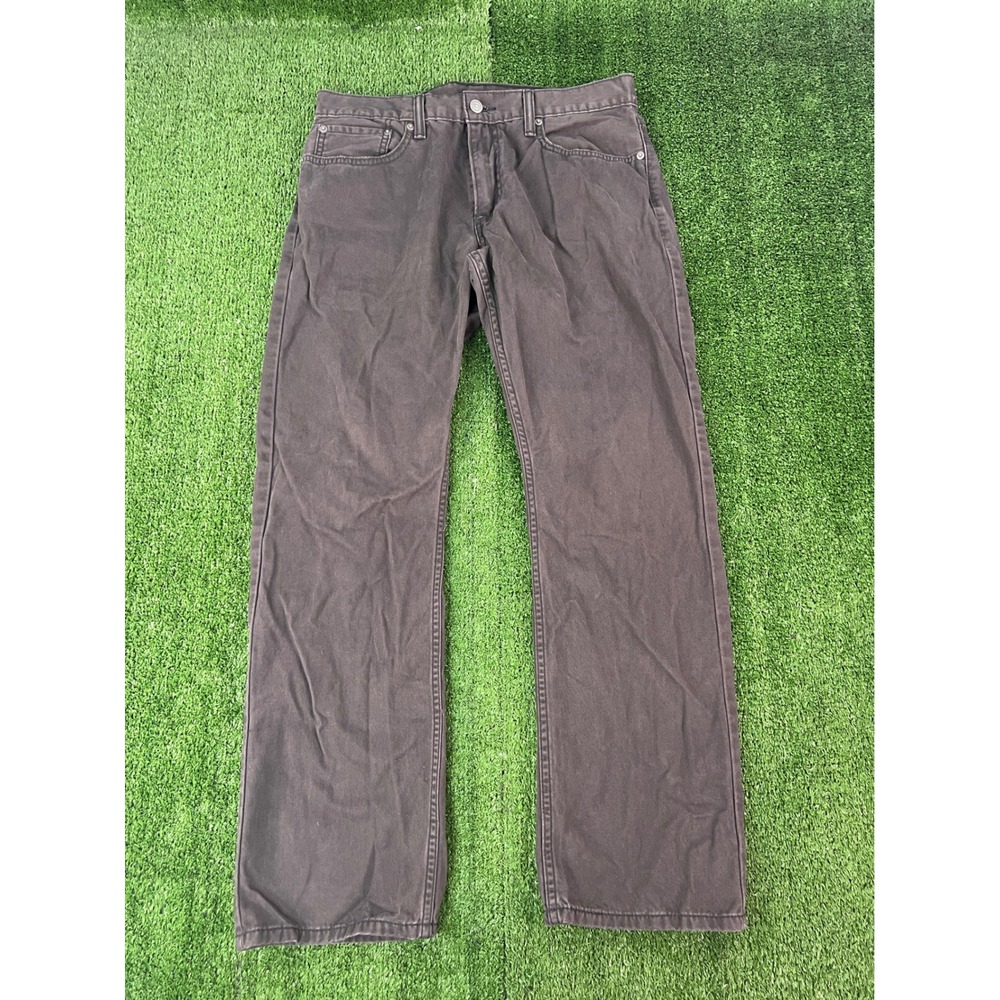 Levis 514 Straight Fit Jeans Mens 33x30 Charcoal Gray Denim Pants 00514-0408